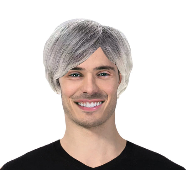MEN'S TWO TONE WIG (GREY WHITE)